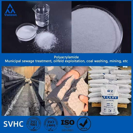 Флокулянт Катионный полиакриламид Промышленная очистка воды Очистка сточных вод Полимер Водоочистка Химический полиэлектролит Анионный полиакриламид